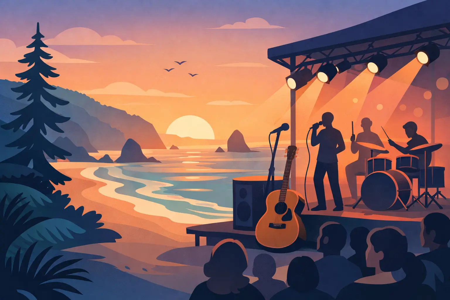 Oregon Coast Live Music Calendar for Local Shows