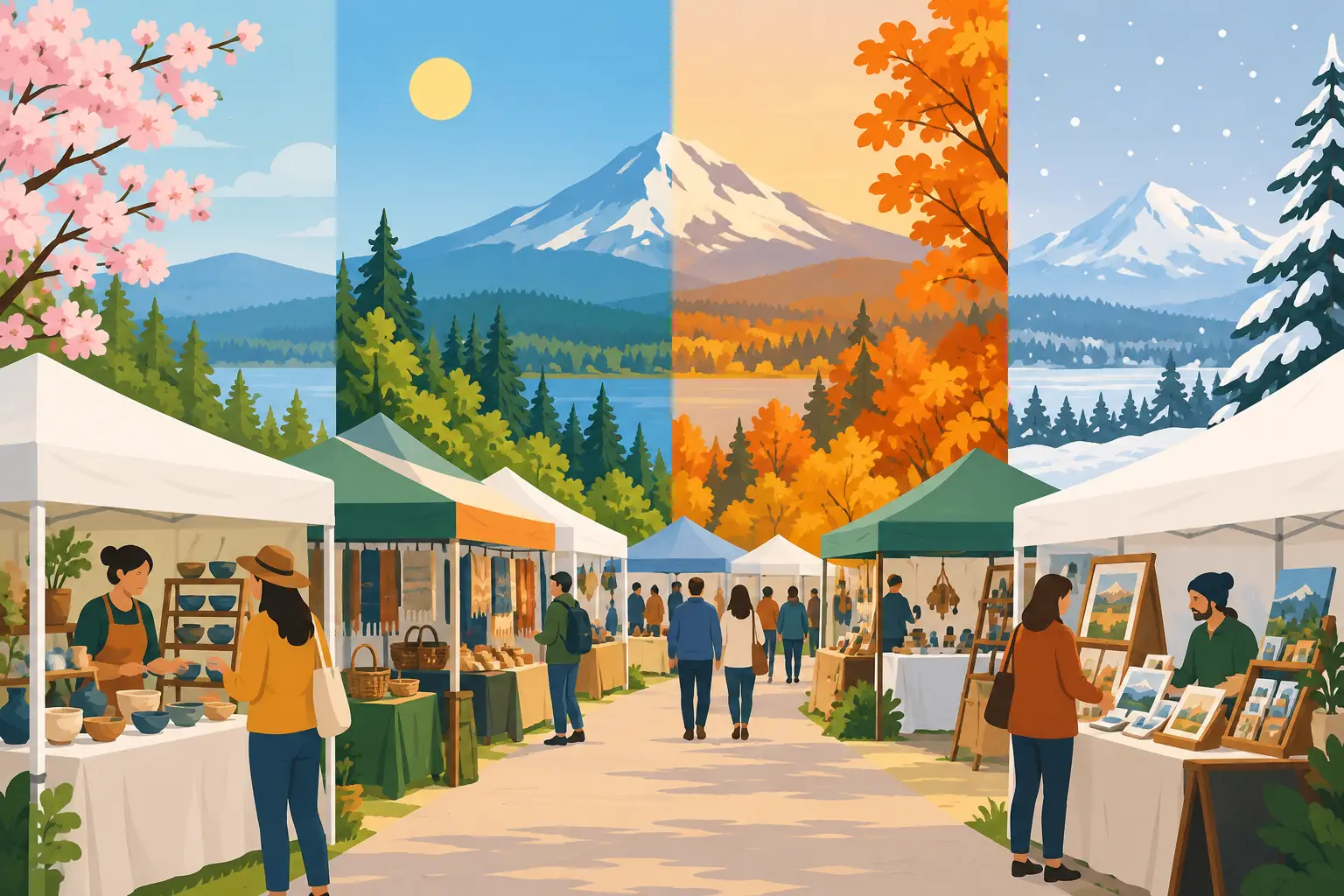 Where Oregon Craft Fairs Happen in Every Season