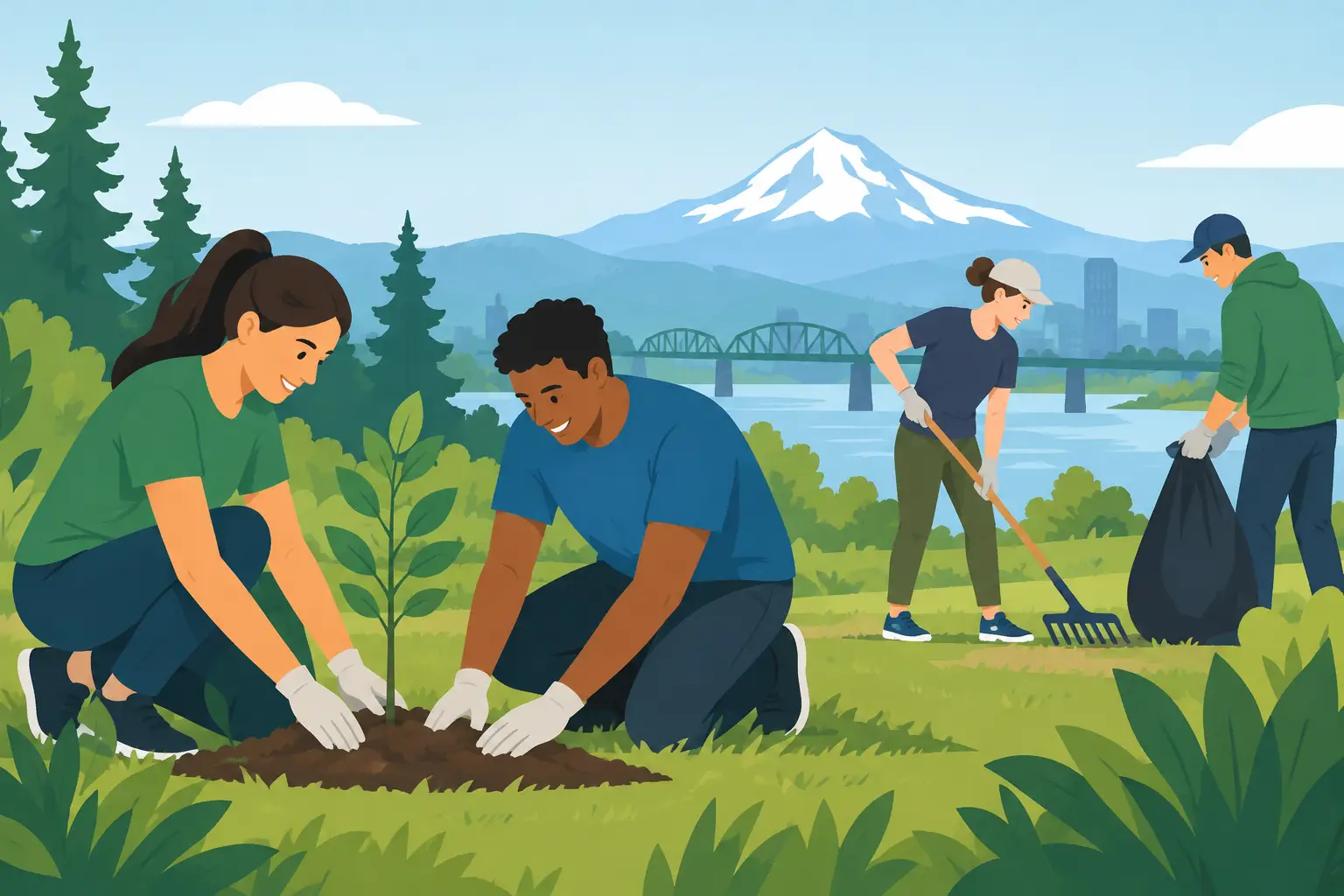 Oregon Volunteer Opportunities That Build Community